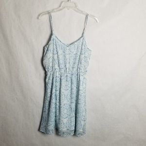 Frenchi Blue & White Lined Sun Dress M